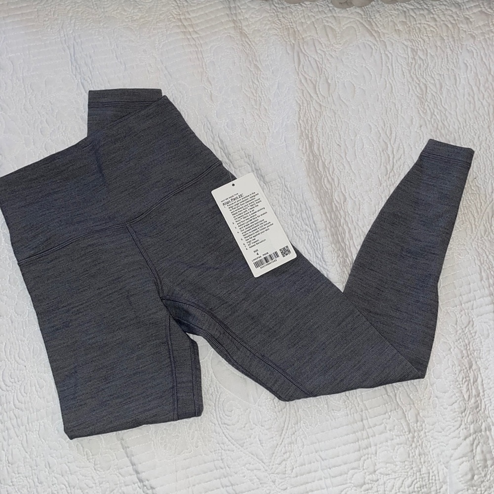 Lululemon Align 25” Size 4 Jaquard Print Grey/Blue Legging